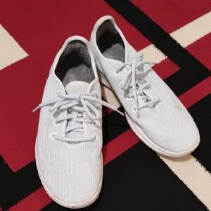 ALL BIRDS Men's White Casual Sneakers Size 11 🩵 LIGHT BLUE